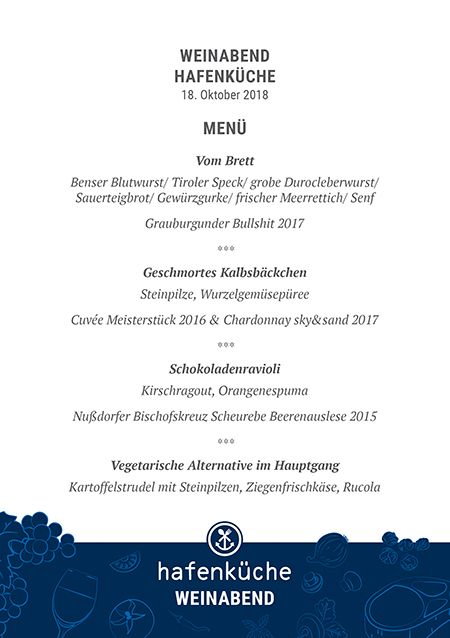 Weinmenü